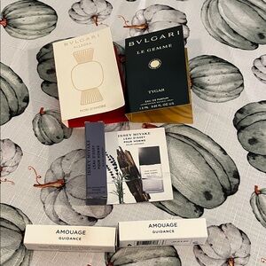 Perfume Samples from Bvlgari, Issey Miyake, and Amouage